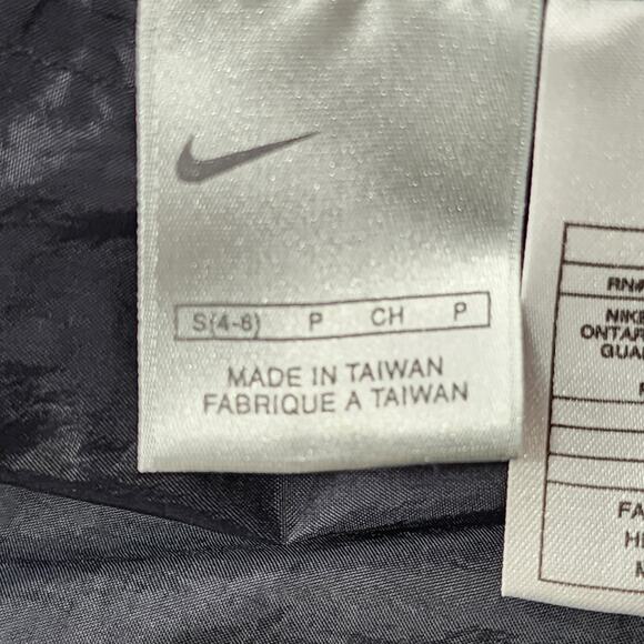 Vintage 90s Nike Jacket Womens S Black Green Reversible Full Zip Windbreaker - Picture 11 of 16